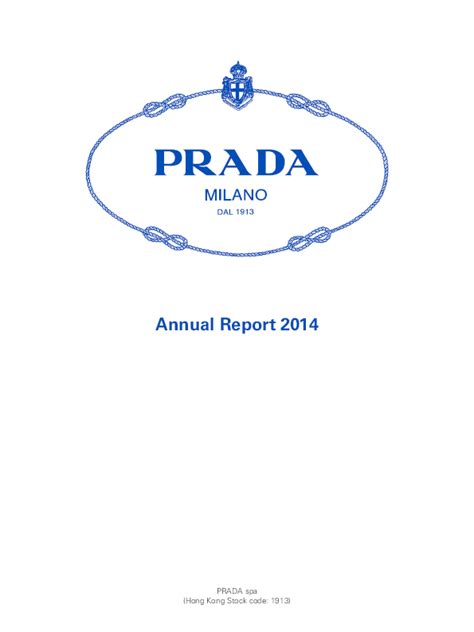 prada annual report 2014